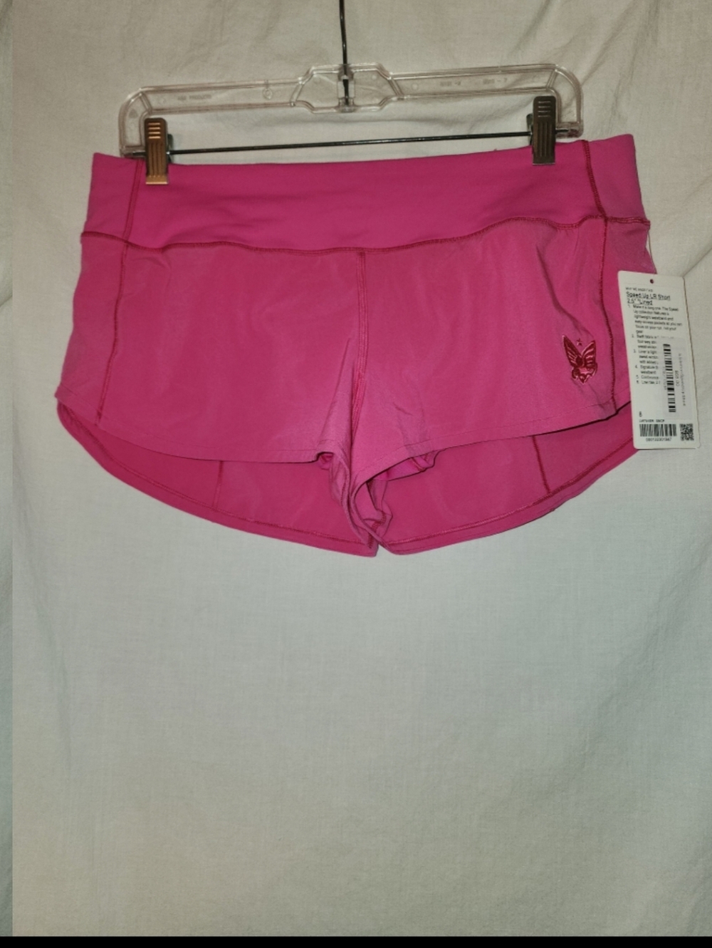 Lululemon size 8 pink speed up shorts